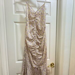 Cupshe Gold Maxi Slip Dress for Wedding Guest